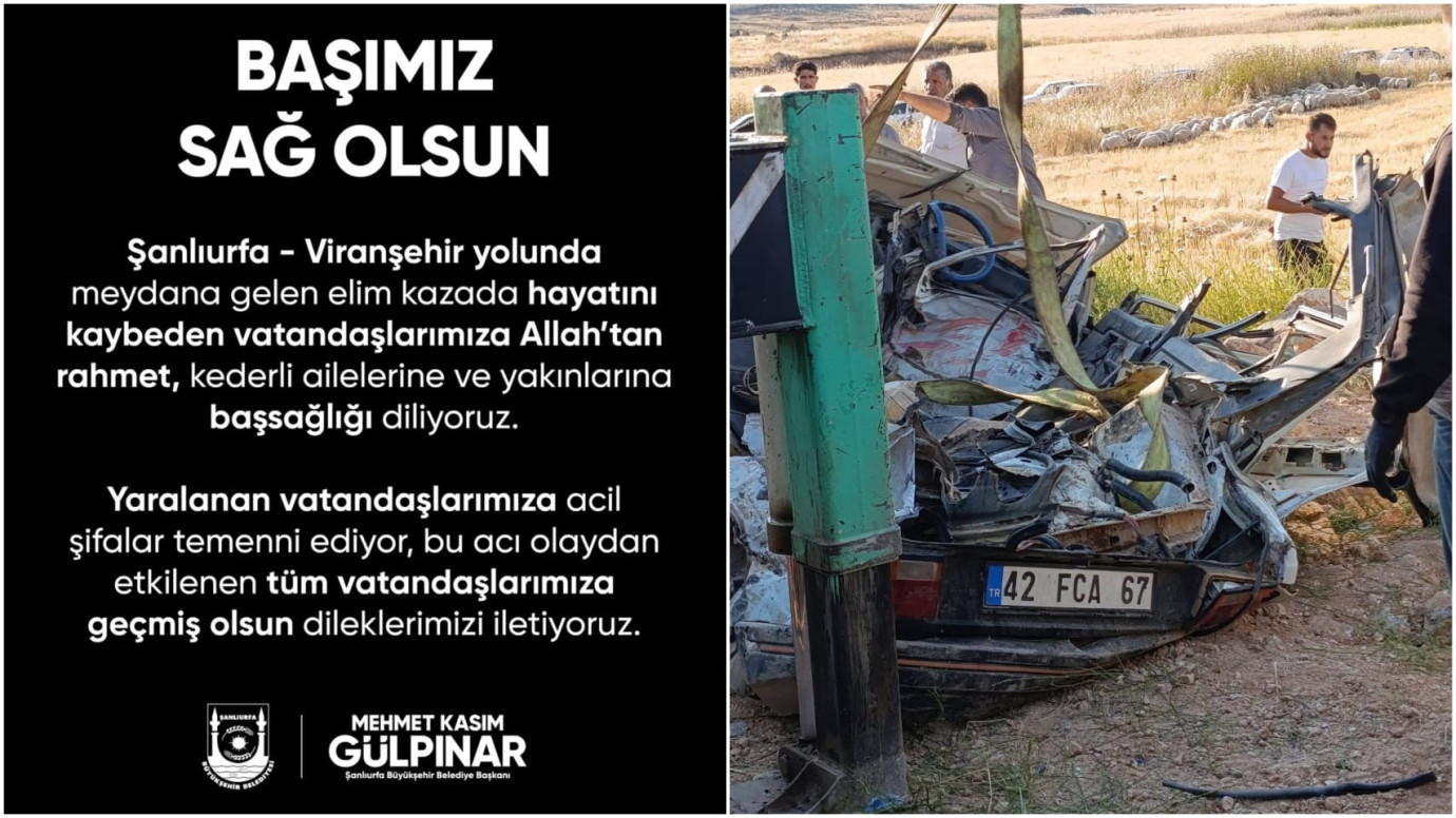 GÜLPINAR'DAN VİRANŞEHİR KAZASI SONRASI BAŞSAĞLIĞI MESAJI