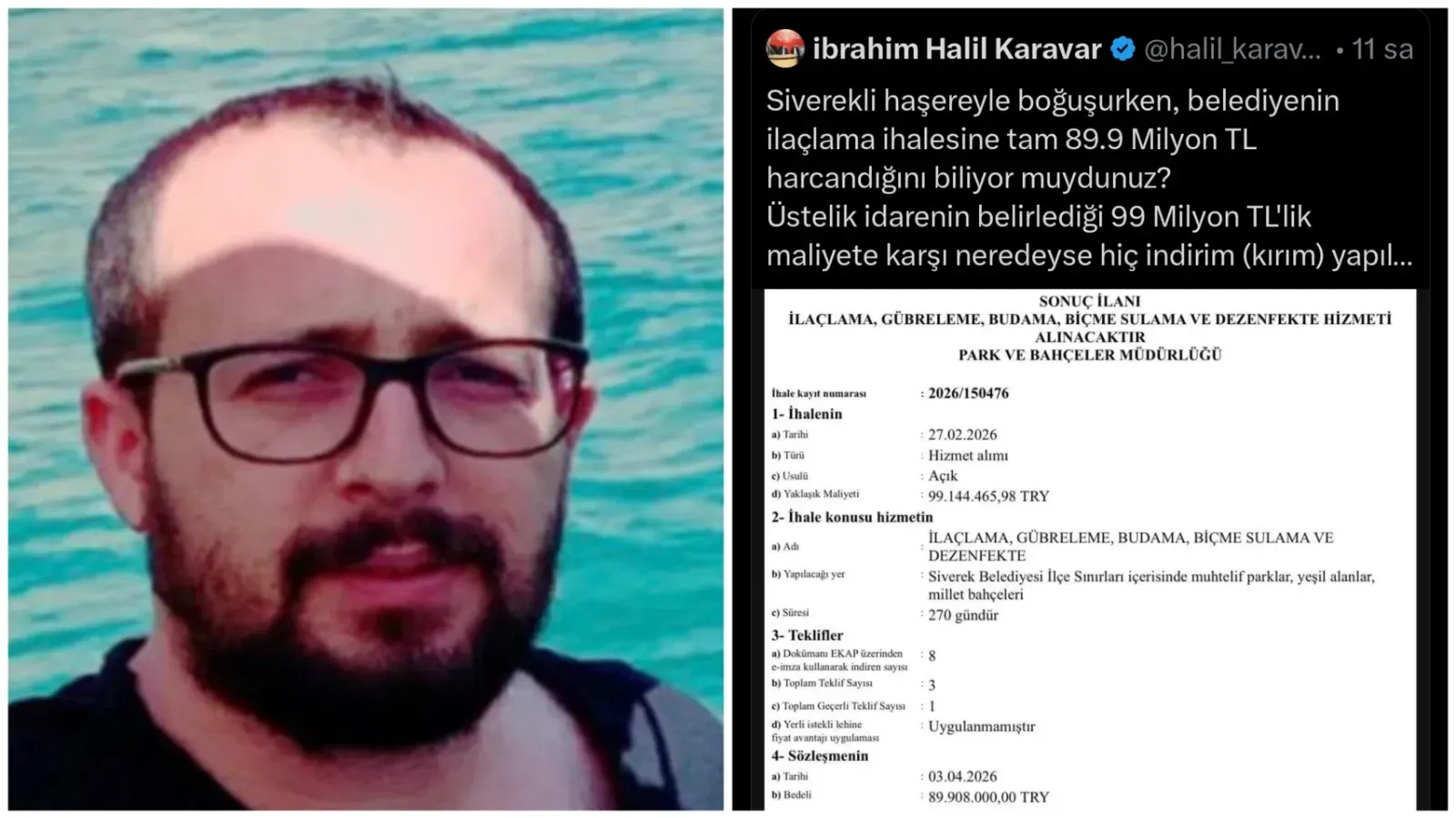 Siverek'te 89,9 milyonluk ilaçlama ihalesi tartışması: Yeniden Refah'tan sert tepki