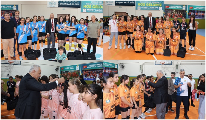 Genç Sporcular Haliliye'de Voleybol Coşkusu Yaşadı