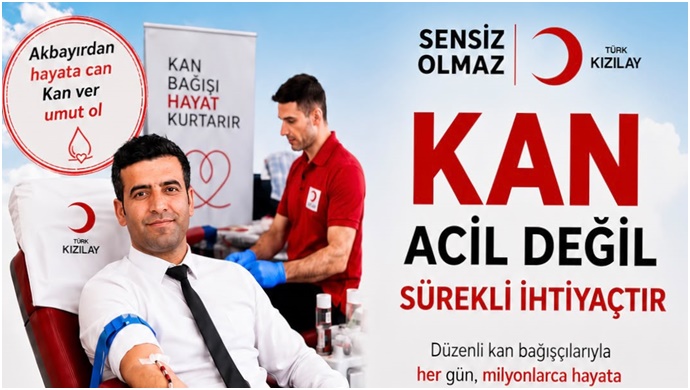 Şanlıurfa’da Dijital Termos Hediyeli Kan Bağışı Seferberliği