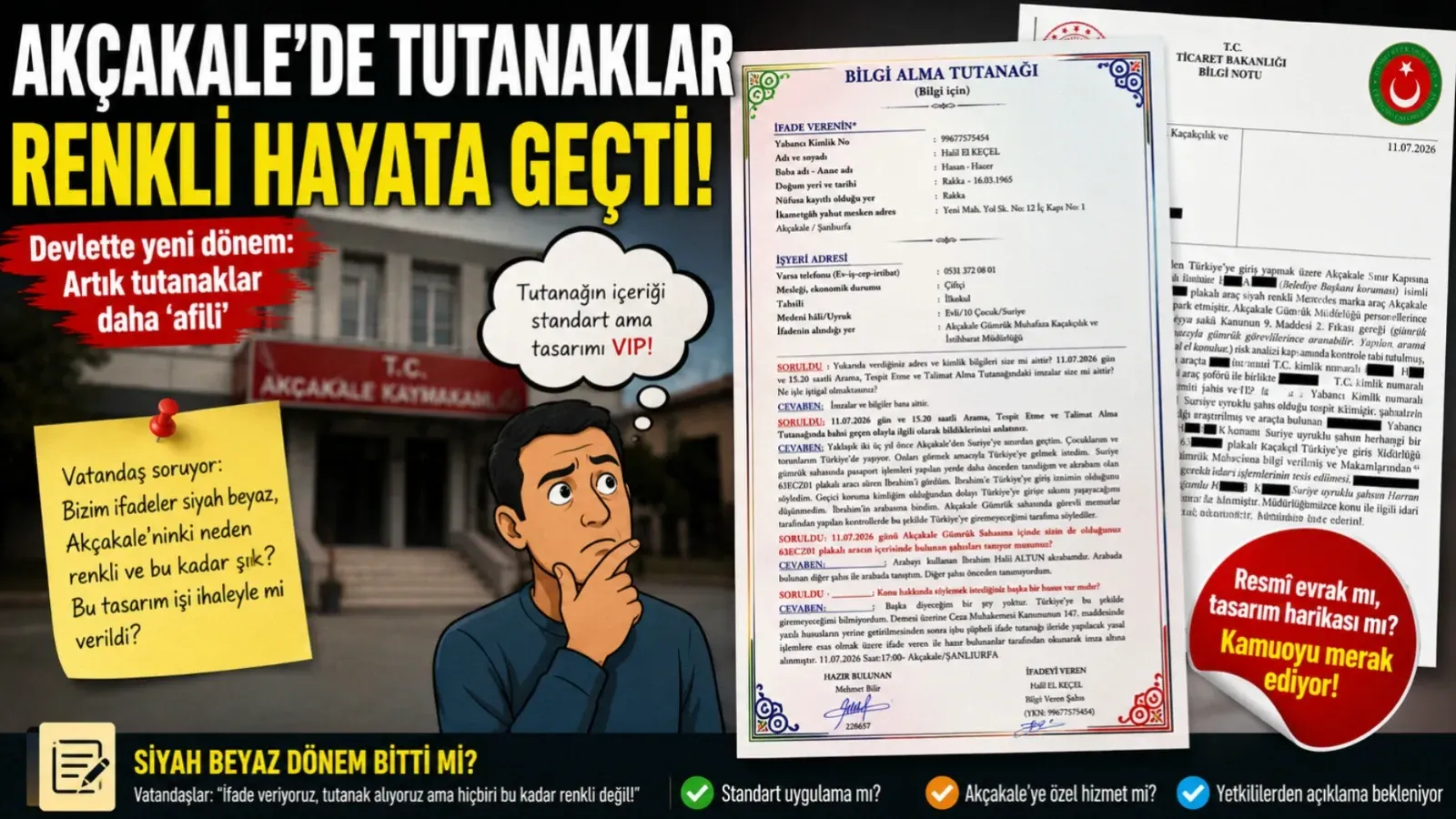 Bu Tutanak Neden Renkli? Akçakale'deki Belge Sahte Mi?