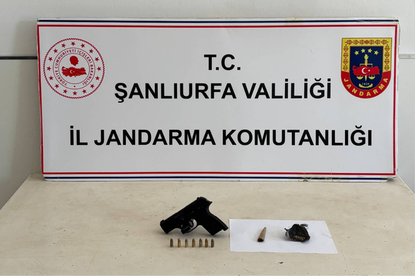Şanlıurfa'da jandarmadan devriyede silah ve uyuşturucu operasyonu