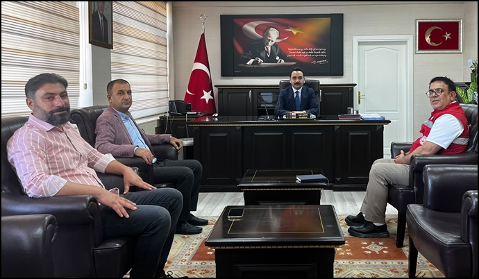 Hilvan Yerel Eylem Grubu'ndan Kaymakam Zafer Şahin'e Ziyaret