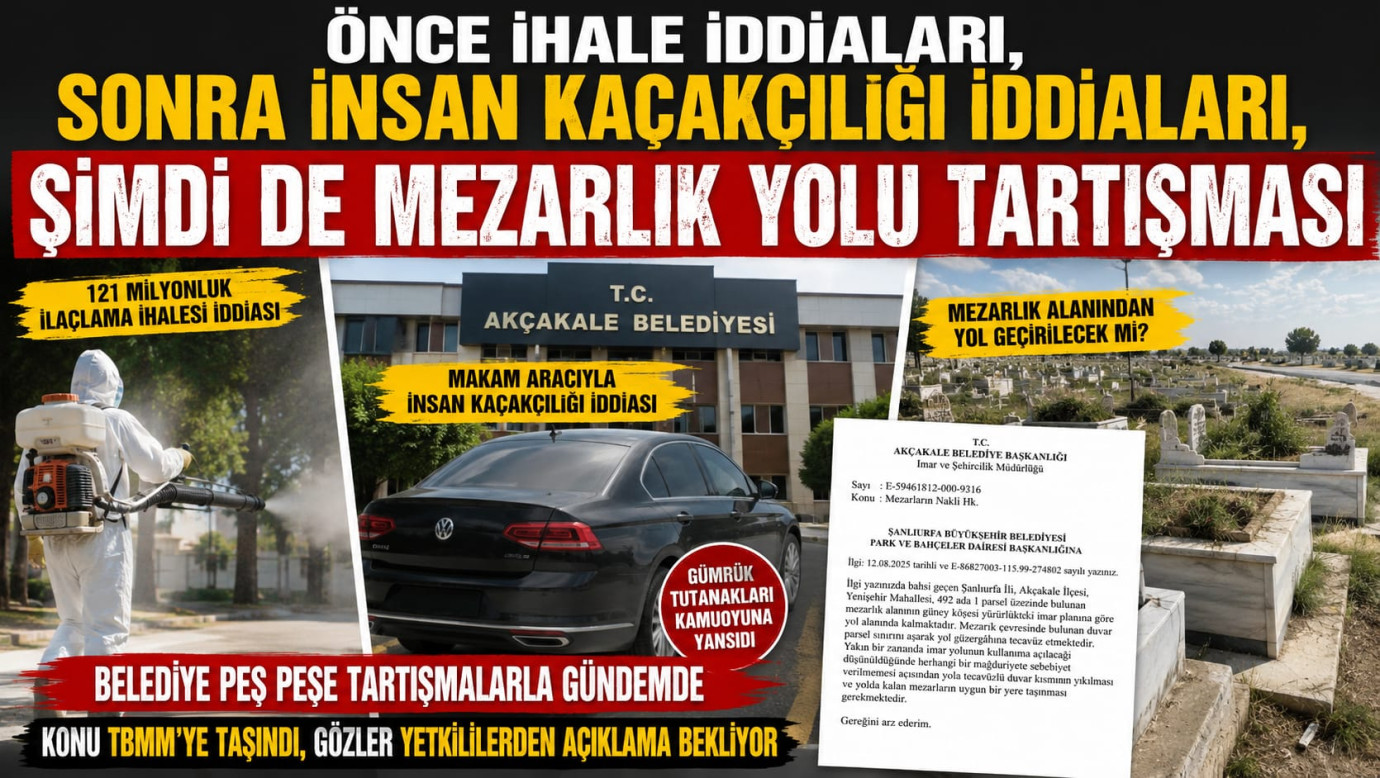 Önce İhale İddiaları, Sonra İnsan Kaçakçılığı İddiaları, Şimdi de Mezarlık Yolu Tartışması