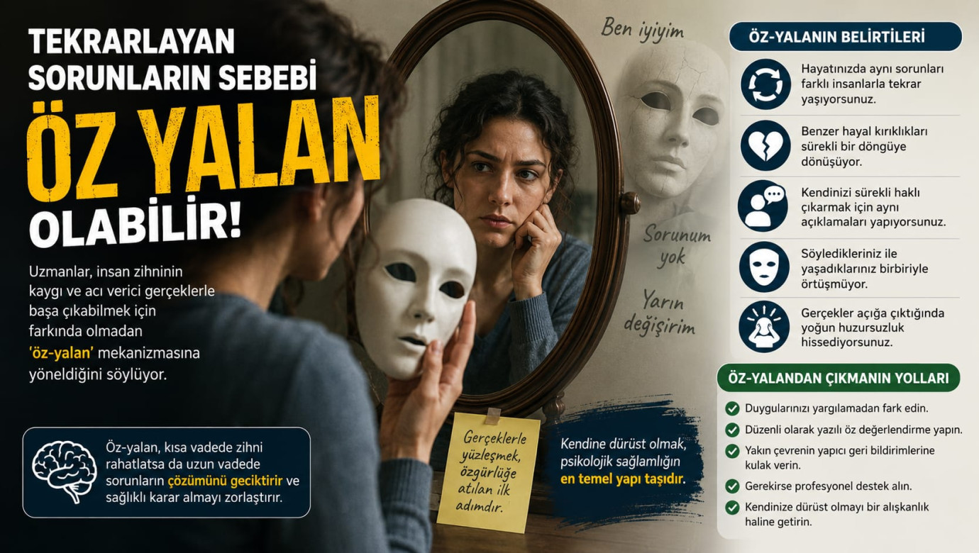 Tekrarlayan sorunların sebebi öz yalan olabilir!