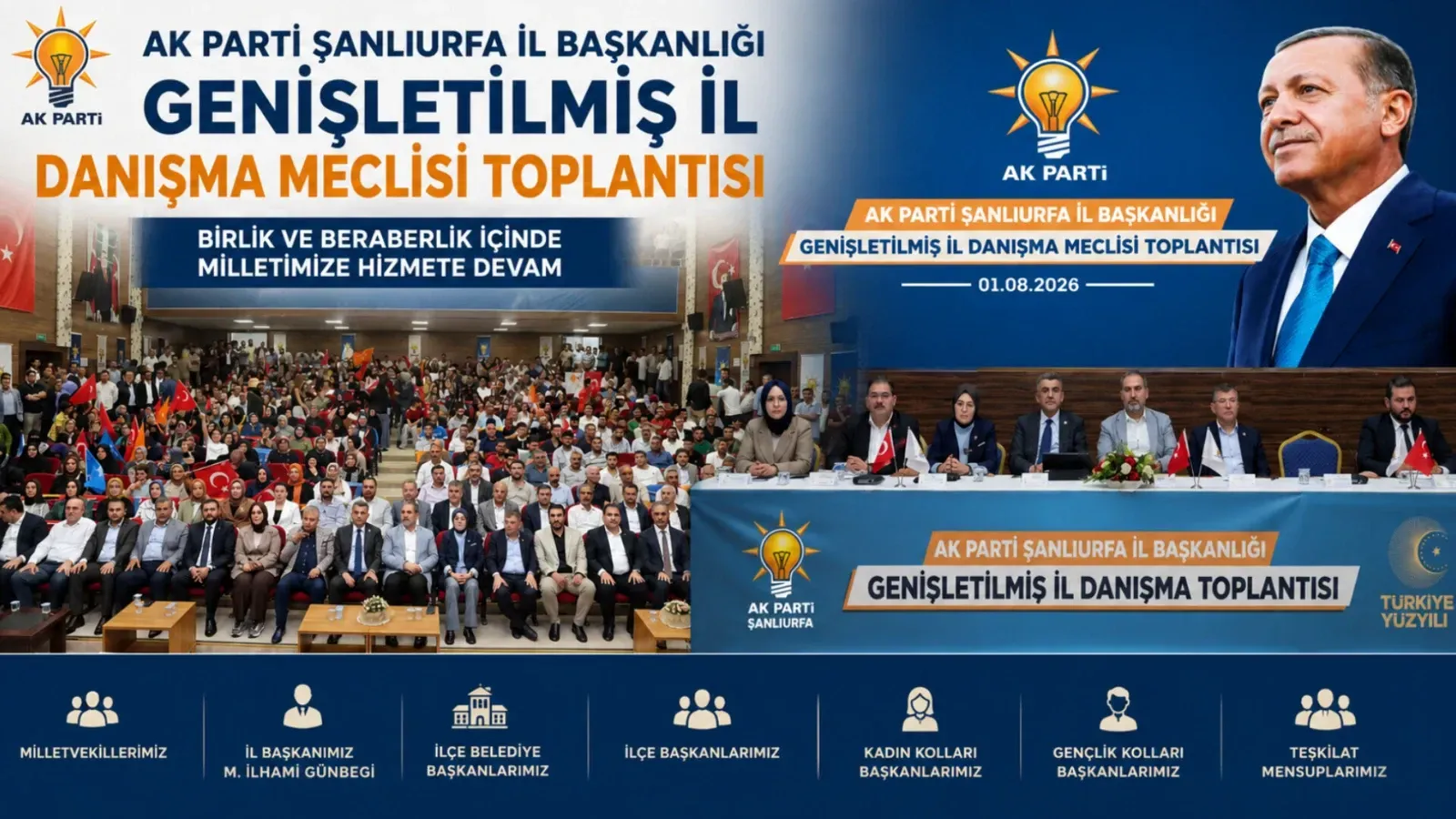 AK Parti Şanlıurfa Teşkilatı Genişletilmiş İl Danışma Meclisi'nde Buluştu