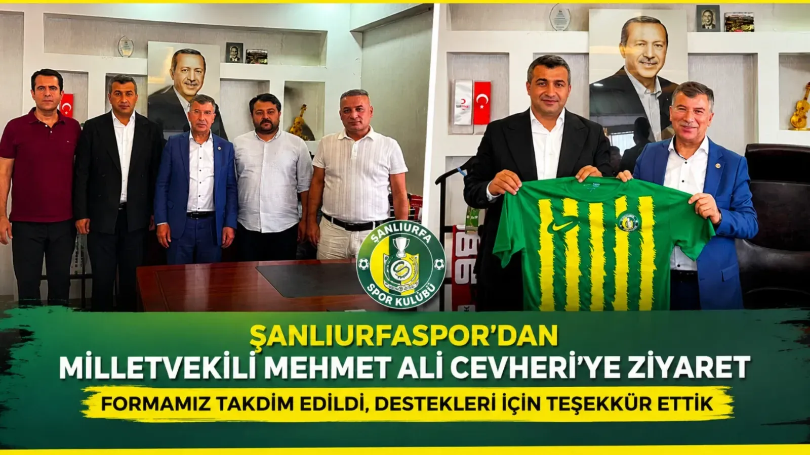 Şanlıurfaspor'dan AK Parti Milletvekili Mehmet Ali Cevheri'ye Ziyaret