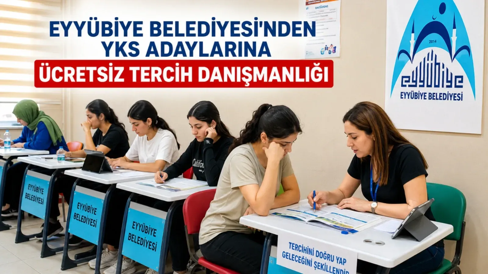 Eyyübiye Belediyesi'nden YKS Adaylarına Ücretsiz Tercih Desteği: 5 Merkezde Uzman Danışmanlık