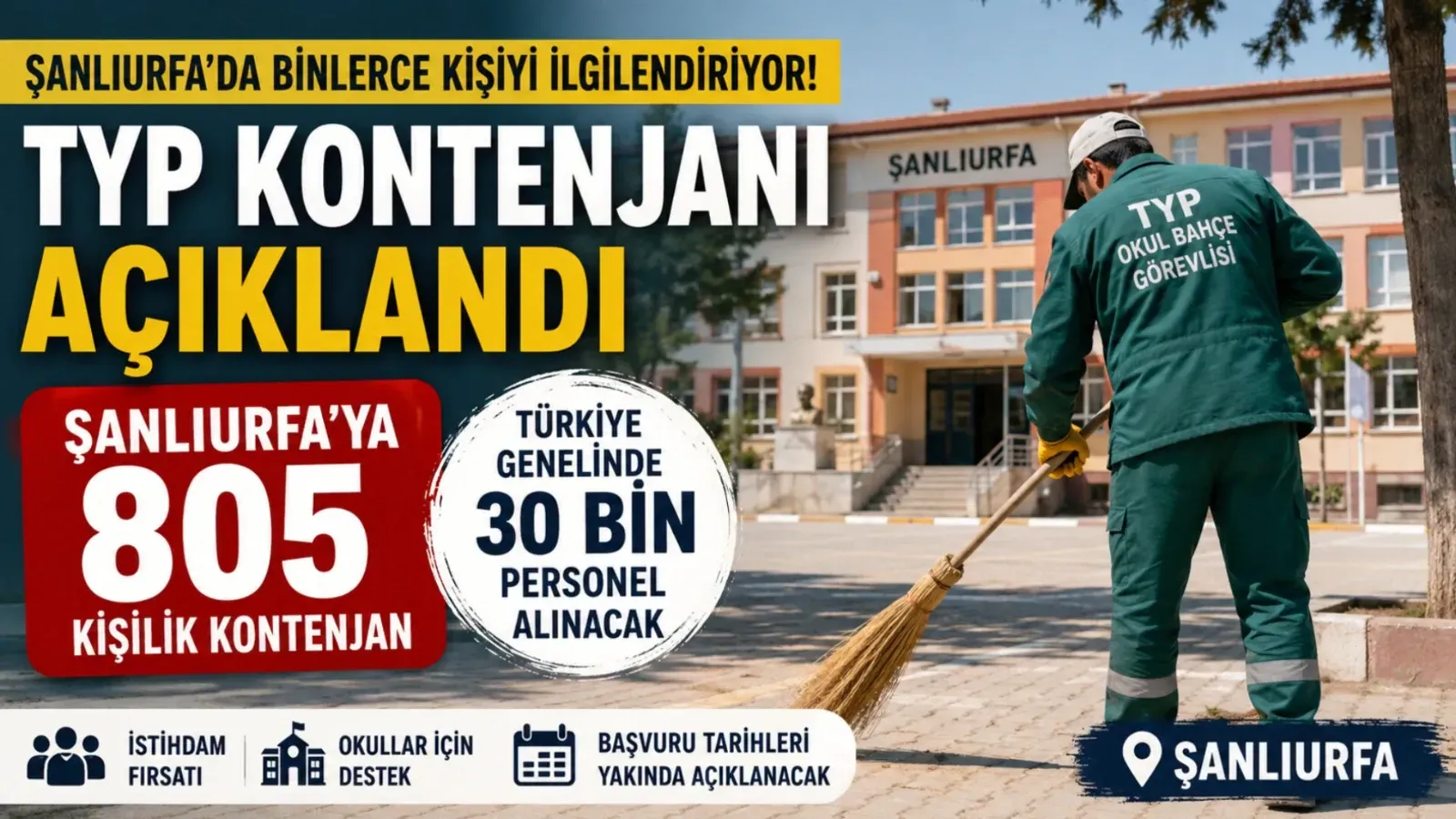 Şanlıurfa’da binlerce kişiyi ilgilendiriyor! TYP kontenjanı açıklandı