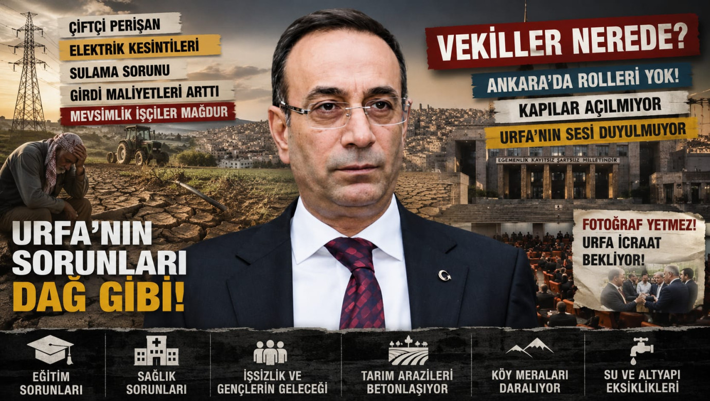 Karakeçili’den vekillere sert tepki: Urfa’nın sorunları fotoğrafla çözülmez!