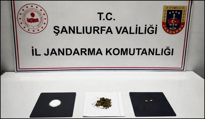 Karaköprü’de uyuşturucu operasyonu: Esrar, metamfetamin ve sentetik hap ele geçirildi