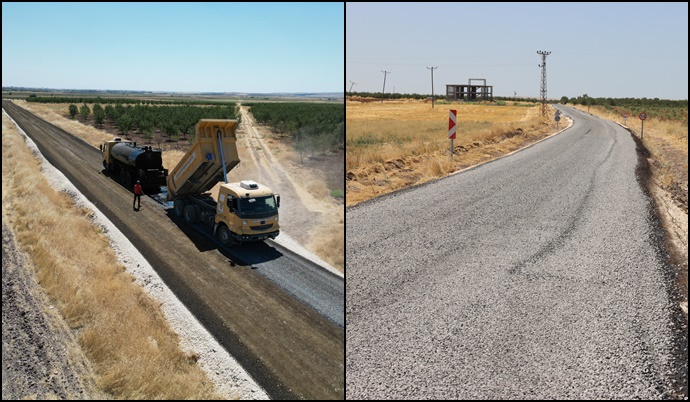 HİLVAN’DA 5,5 KİLOMETRELİK YOL YENİLENDİ
