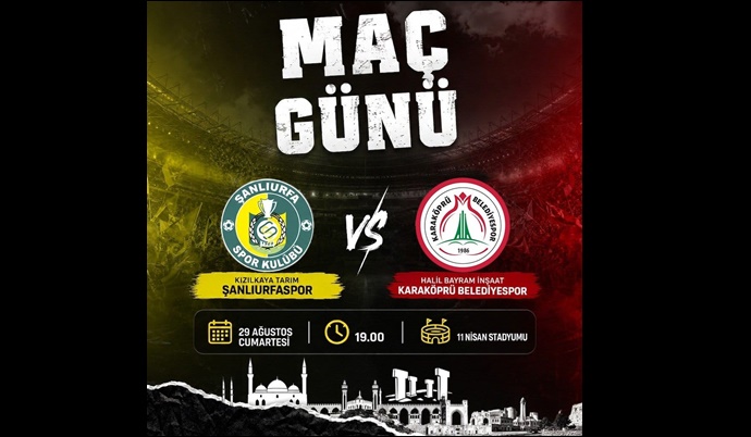 Şanlıurfa’da Derbi Heyecanı: Şanlıurfaspor ile Karaköprü Belediyespor Karşılaşıyor