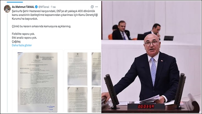 Tanal’dan 400 Dönümlük Arazi İçin Kritik Başvuru: “Şanlıurfa’nın Geleceğini Ranta Teslim Etmeyeceğiz”