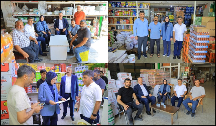 Yazmacı, ŞUTİM Esnafını Ziyaret Etti