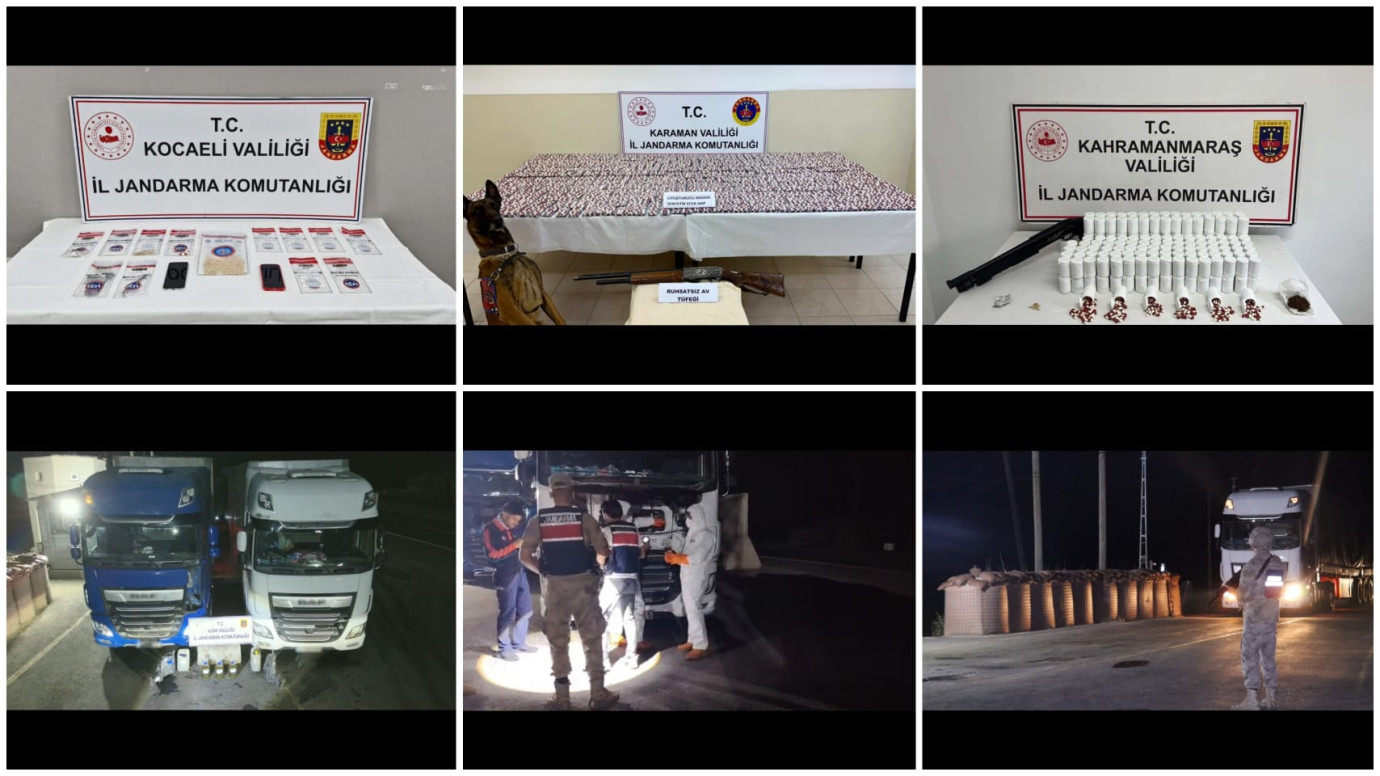 35 ilde uyuşturucu operasyonu: 653 kilo uyuşturucu ve 410 bin 412 hap ele geçirildi