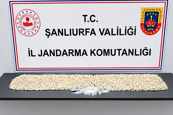 Şanlıurfa’da 14 bin 410 Captagon hap ele geçirildi