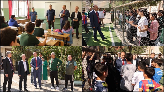 Başkan Çiftçi, Şerif Özden Başarı Ortaokulu’nda Öğrencilerle Buluştu