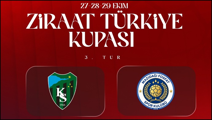 MAZIDAĞI FOSFATSPOR’UN KUPADAKİ RAKİBİ KOCAELİSPOR OLDU