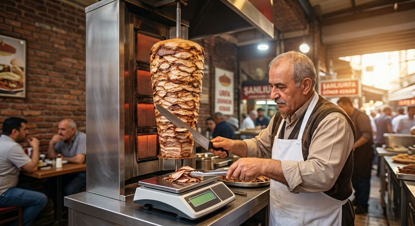 ÖLÇEK DÖNEMİ BAŞLIYOR: URFA’DA DÖNER KEBABINDA 