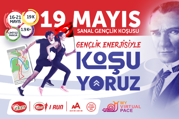  19 Mayıs Sanal Gençlik Koşusu’nda, “Ona Koşuyoruz”