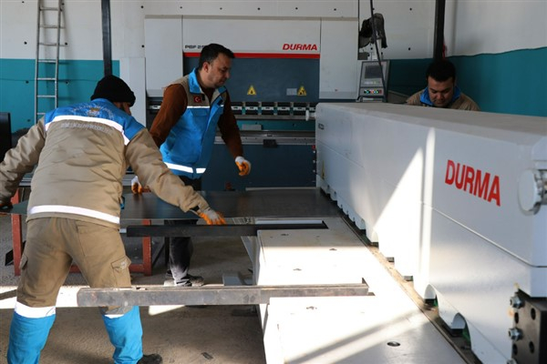 Haliliye Belediyesi Kendi Çöp Konteynerini Üretmeye Başladı