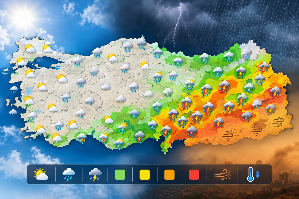 Meteoroloji’den Kritik Uyarı: Kuvvetli Yağış, Sel ve Toz Taşınımı Kapıda