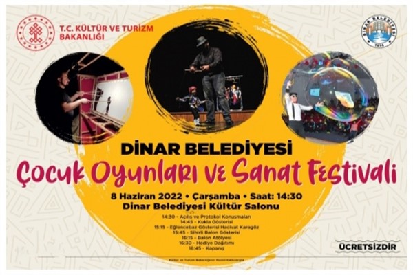 Afyonkarahisar'da Çocuk Oyunları ve Sanat Festivali düzenlenecek
