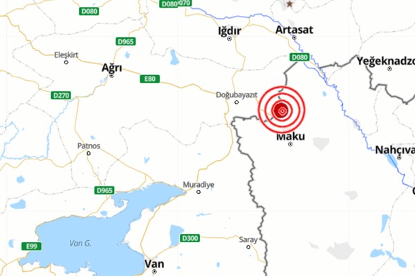 Ağrı'da 4.3 büyüklüğünde deprem