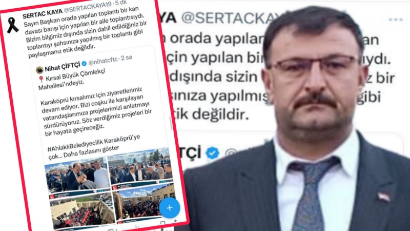 Ak Partili Sertaç Kaya'dan Nihat Çiftçi'ye Ahlaklı Belediyecilik Dersi