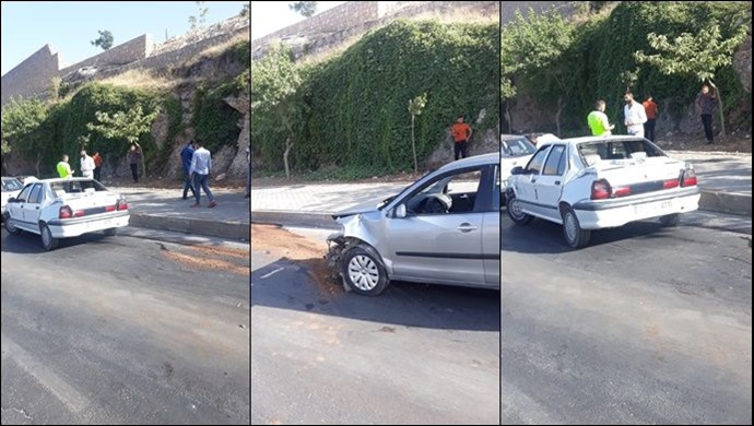 Akabe'de Maddi Hasarlı Trafik Kazası