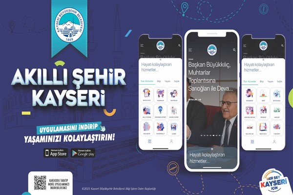 Akıllı Şehir Kayseri uygulamasına büyük ilgi