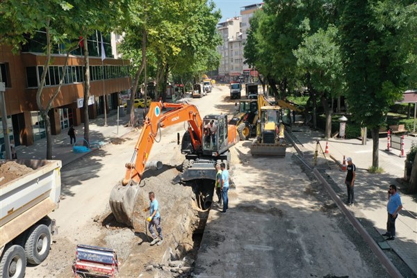 Alaaddin Parkı çevresindeki çalışmalar sürüyor