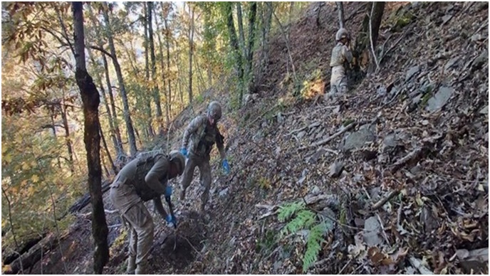 Amanoslar'da PKK'ya ait çok sayıda mühimmat ele geçirildi