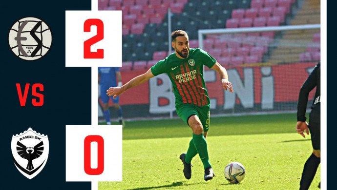 Amedspor deplasmanda yenildi