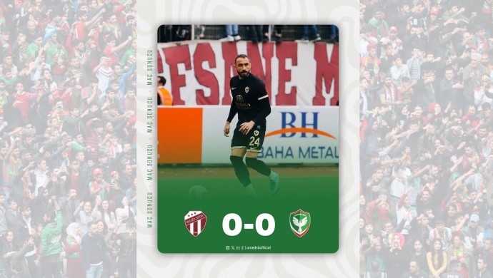 Amedspor deplasmanda bir puanla döndü