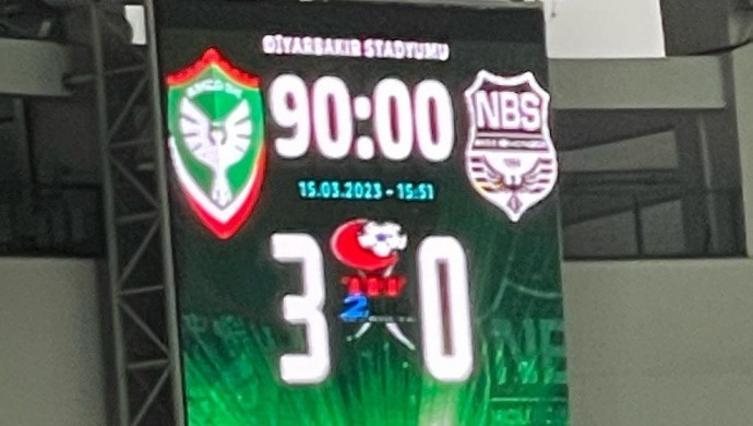 Amedspor kendi sahasında 3-0 kazandı