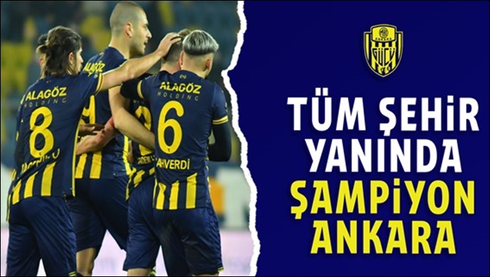 Ankara Büyükşehir’den Ankaragücü’ne şampiyonluk yolunda moral desteği