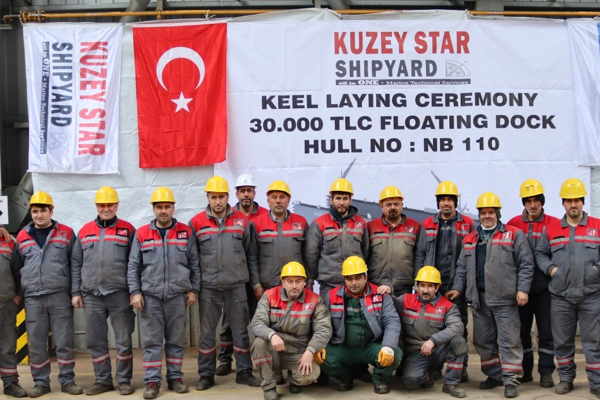 Atomflot FSUE için inşa edilen yüzer limanın Keel Laying töreni düzenlendi