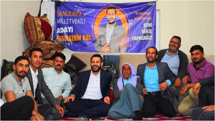Bağımsız Vekil Adayı Koç, Haliliye'nin kırsal mahallelerini ziyaret etti-(VİDEO)