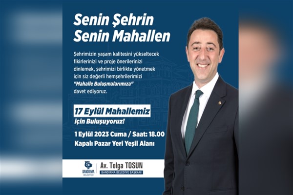 Bandırma Belediyesi,  “Mahalle Buluşmaları” gerçekleştirmeye hazırlanıyor