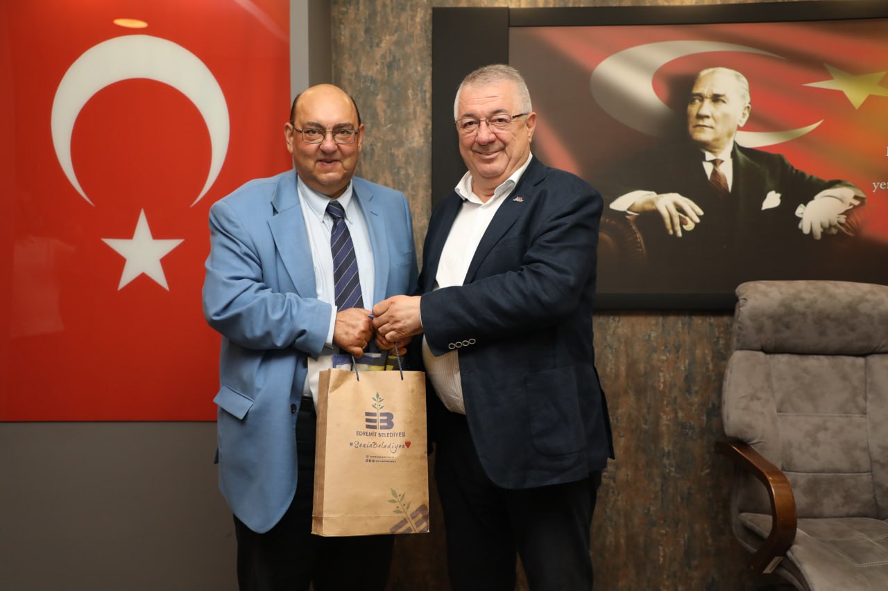 Başkan Ertaş, Yunanistan Batı Lesvos Belediye Başkanı Verros'u ağırladı