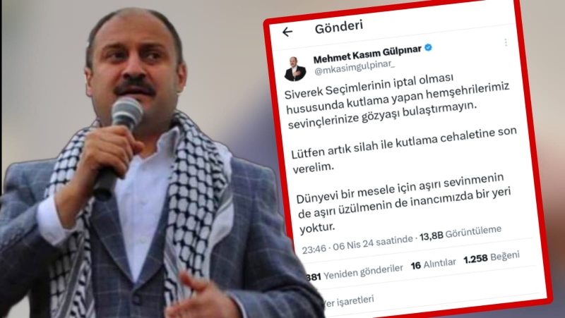 Başkan Gülpınar'dan İptal edilen Siverek seçimleri ile ilgili önemli açıklama
