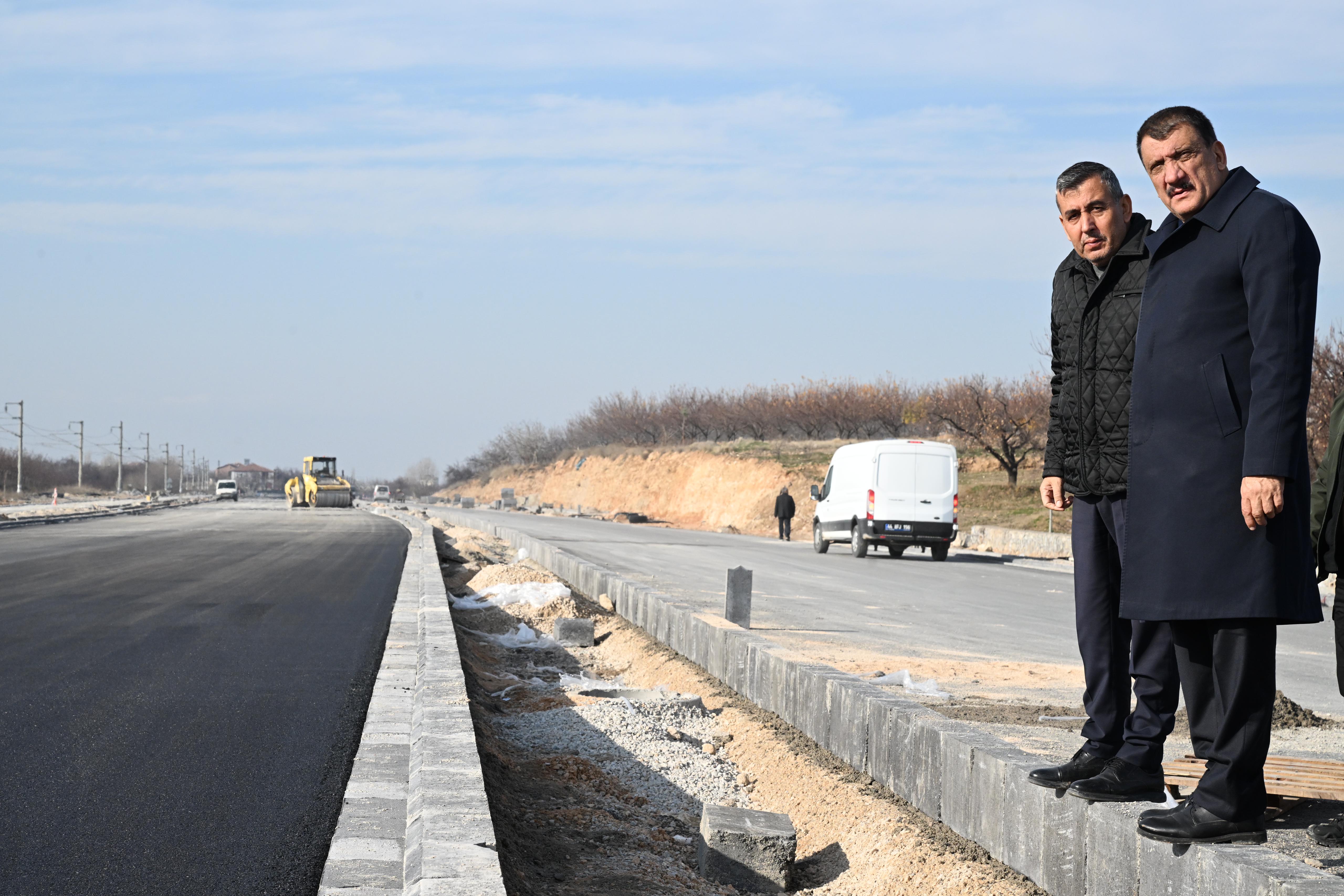 Başkan Gürkan, Kuzey Kuşak Yolu’na yapılan bağlantı yollarını yerinde inceledi