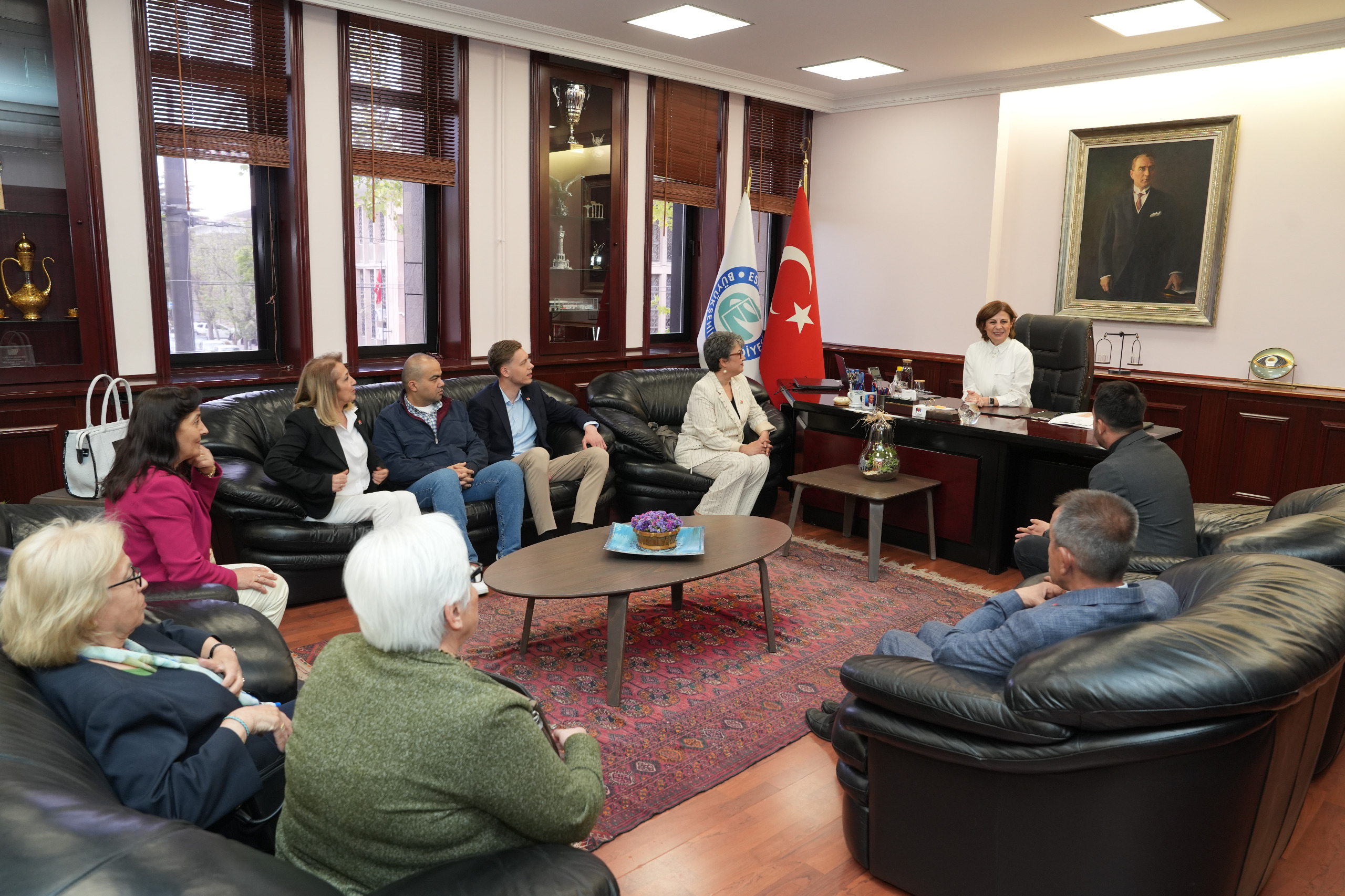 Başkan Ünlüce’ye yönelik ziyaretler devam ediyor