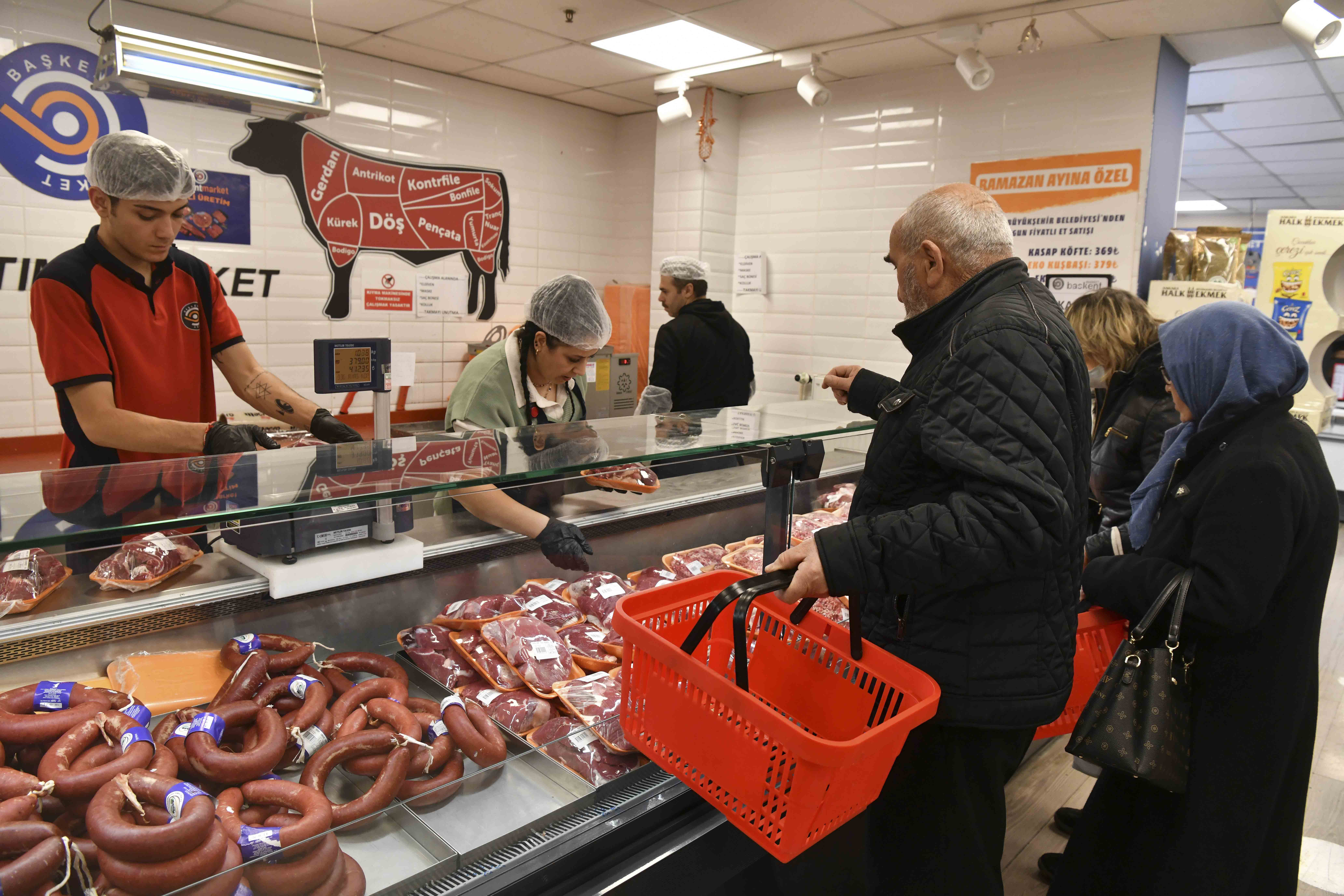 Başkent Marketlerde 5 günde 22 bin 966 kilo et satıldı