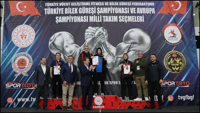 Bilek güreşinde DEPSAŞ enerji fırtınası:Samsun’dan 13 madalya ile döndü!