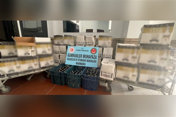 Bodrum’da 2 bin 199 şişe kaçak içki ele geçirildi