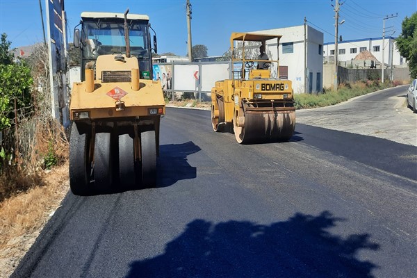 Bodrum Turgutreis’te sıcak asfalt çalışması tamamlandı