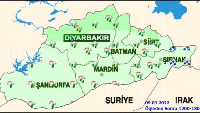 Bölge kentlerinde yağış bekleniyor